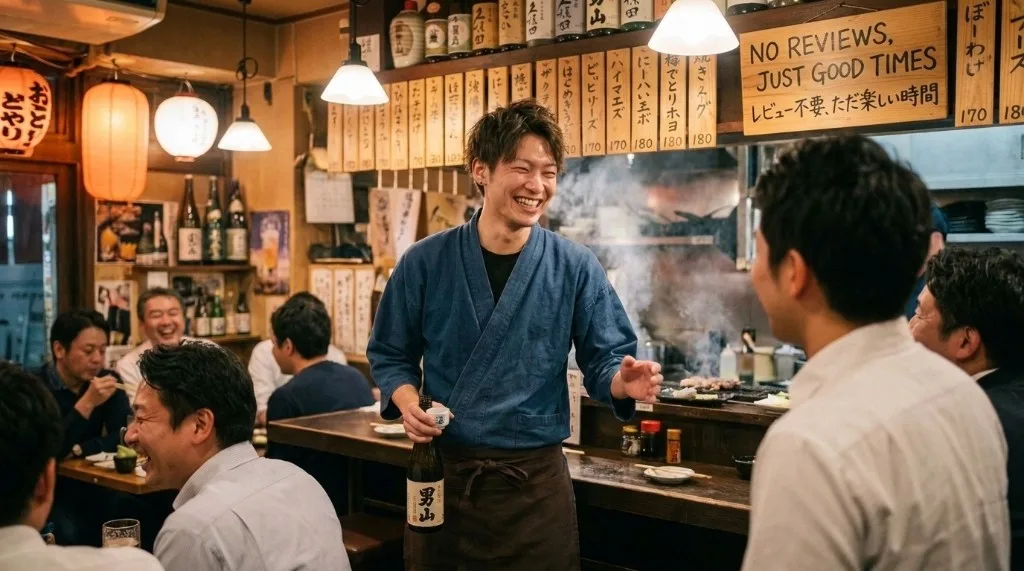 飲食店事業者の笑顔