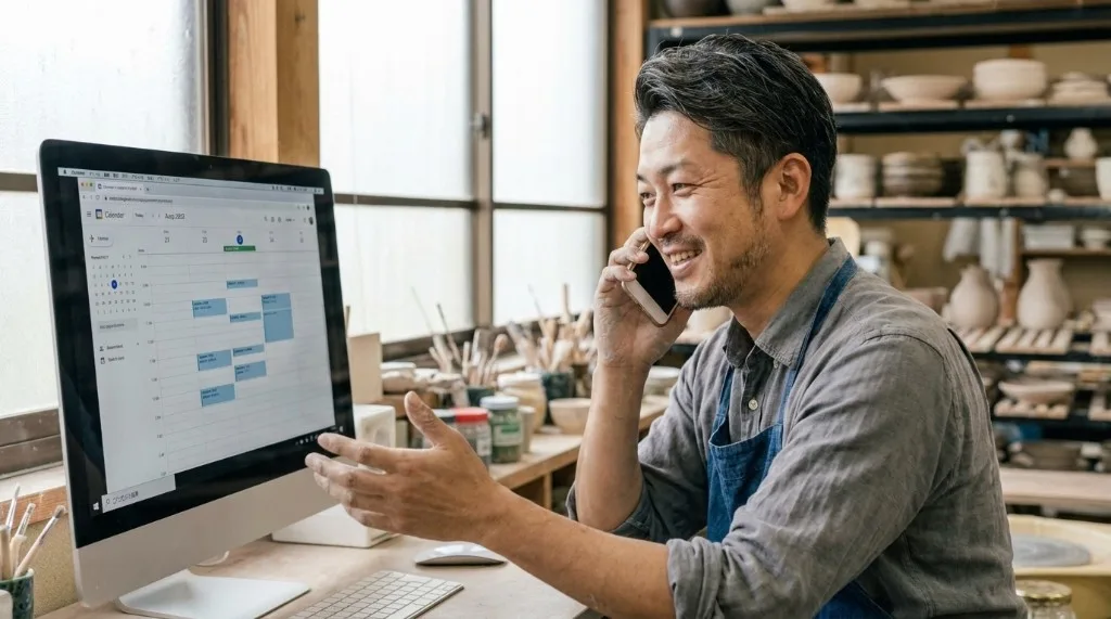 ものづくり事業者の笑顔